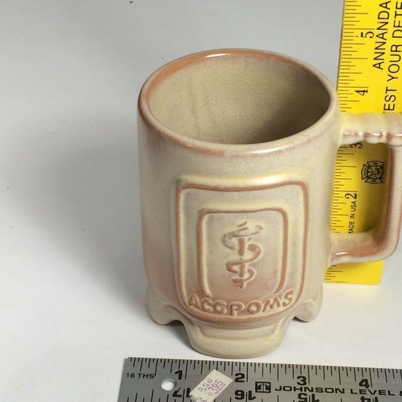 Frankoma Mug Desert ACGPOMS Sandy Color Osteopathi - Picture 7 of 7